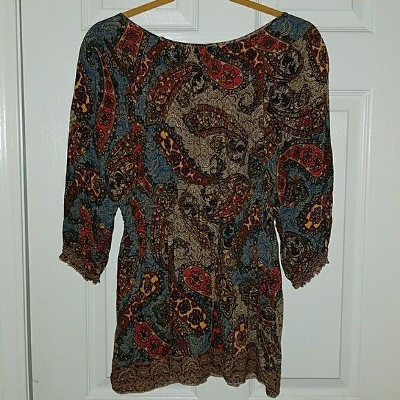 Live and Let Live peasant blouse Sz PL - Picture 5 of 7